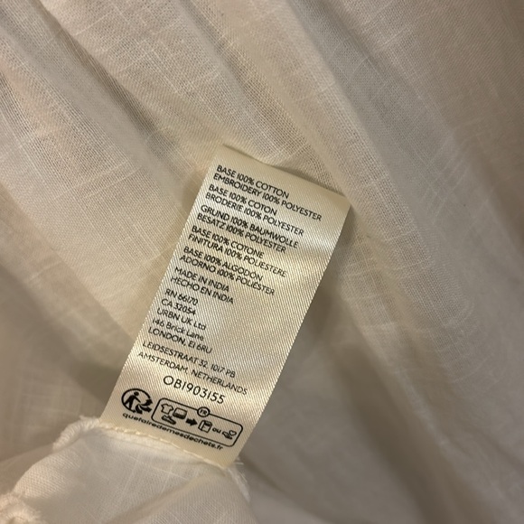 Free People White Eyelet Blouse - Picture 10 of 12